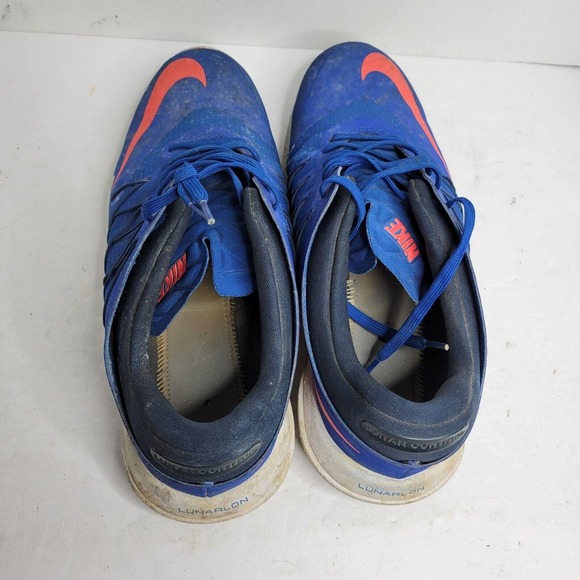 Nike Golf Lunar Control Vapor Blue Solar Red Shoes 849971-401 Sz 10 US Men's - Picture 4 of 16